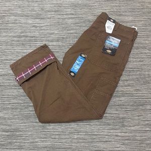 Brand New Brown Relaxed Dickies Lined Carpenter Pants